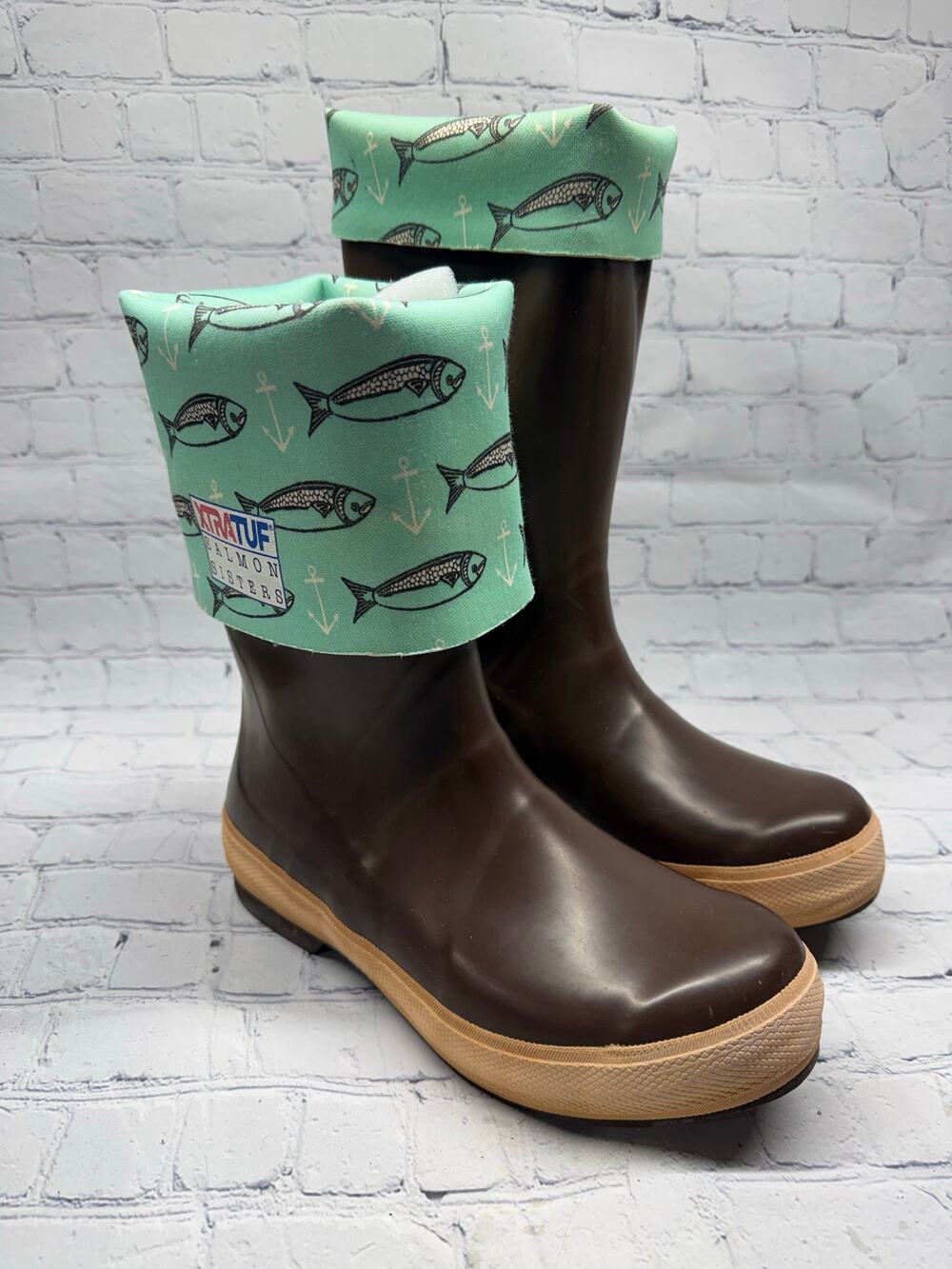 Xtratuf x Salmon Sisters Women's Brown Neoprene Fishing Boot 15" Legacy Size 8